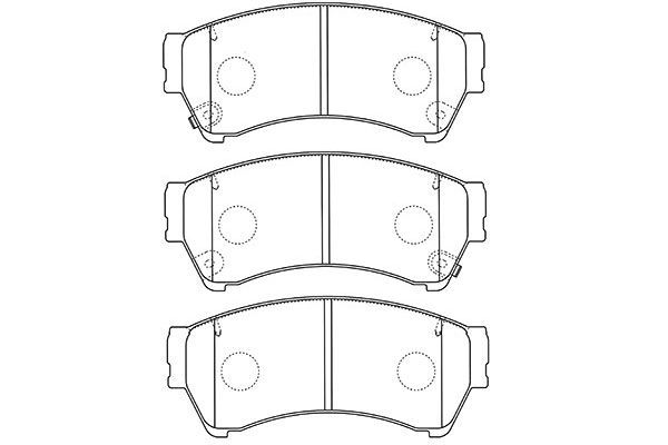 KAVO PARTS Комплект тормозных колодок, дисковый тормоз BP-4572